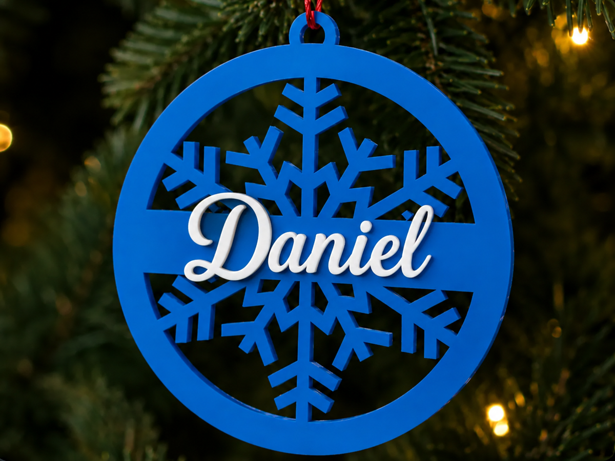 Personalised Christmas Ornament (Design 1)