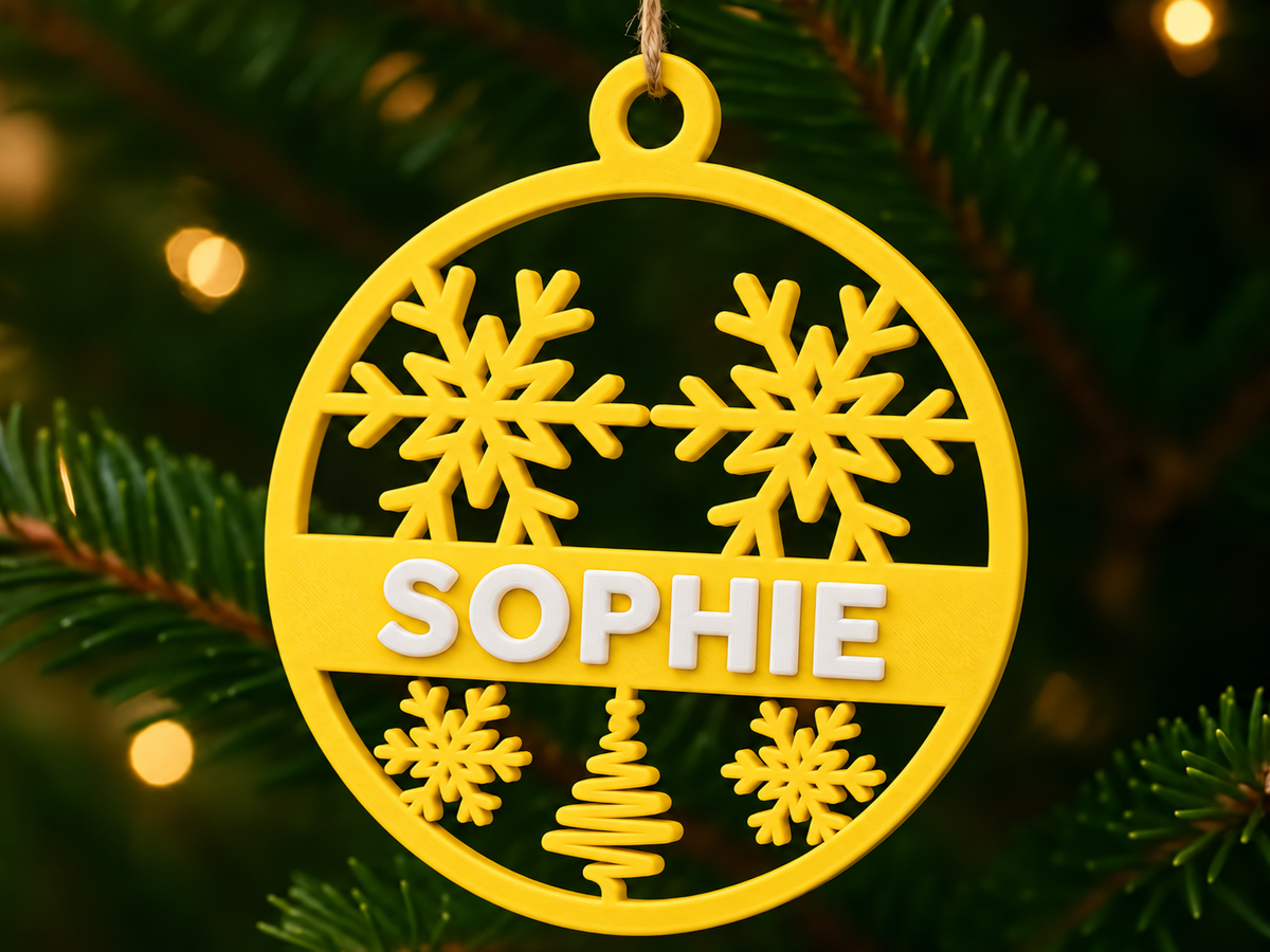 Personalised Christmas Ornament (Design 2)