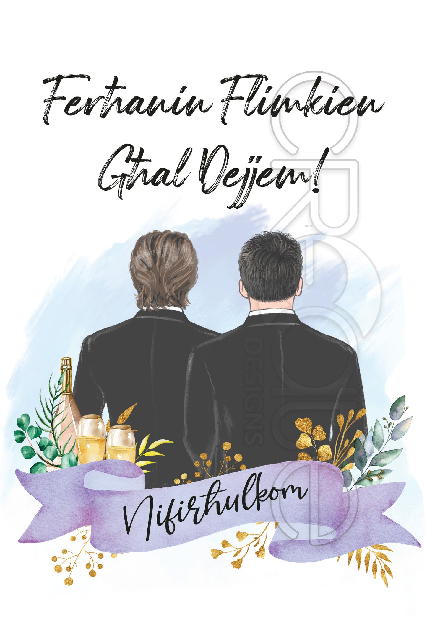 Wedding Card (Same Gender Male)