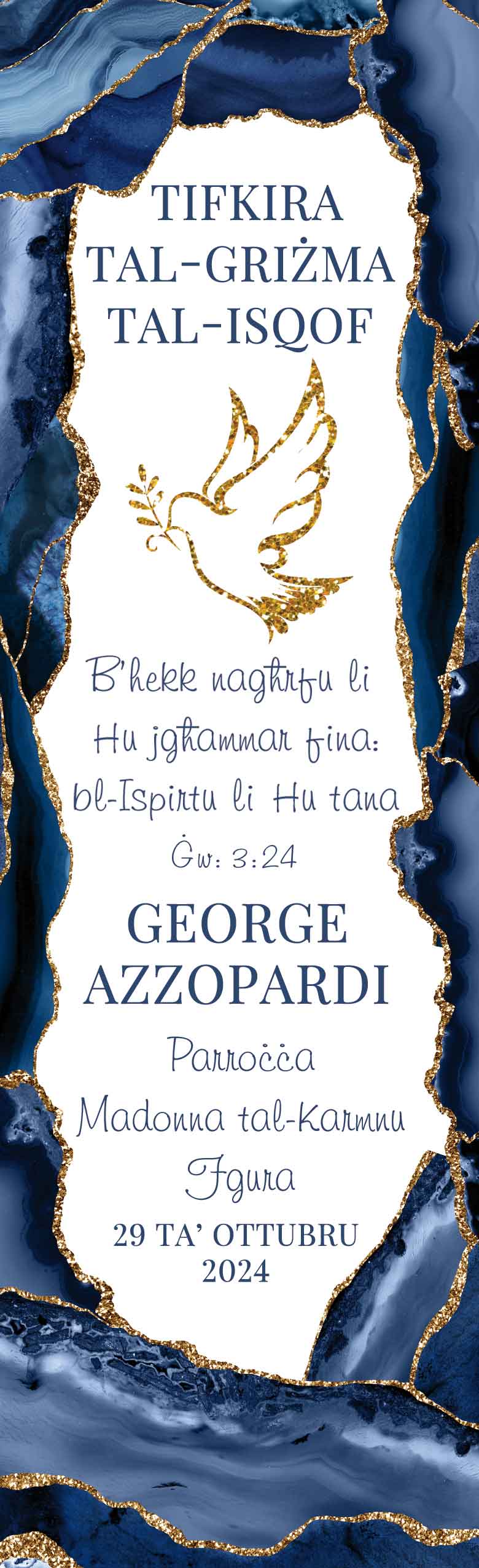 Holy Confirmation Bookmark (Design 22)