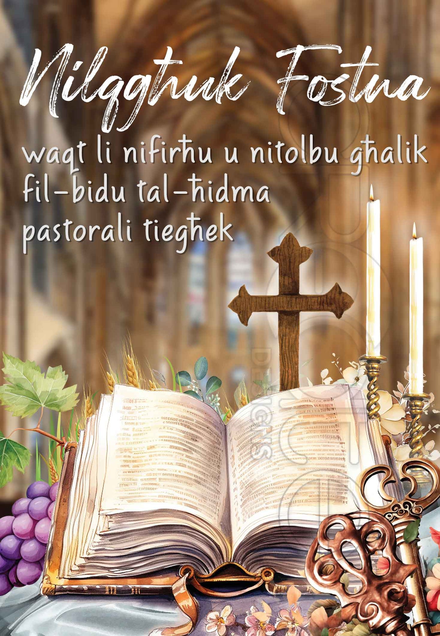 Card for new Parish Priest (Kappillan Gdid)