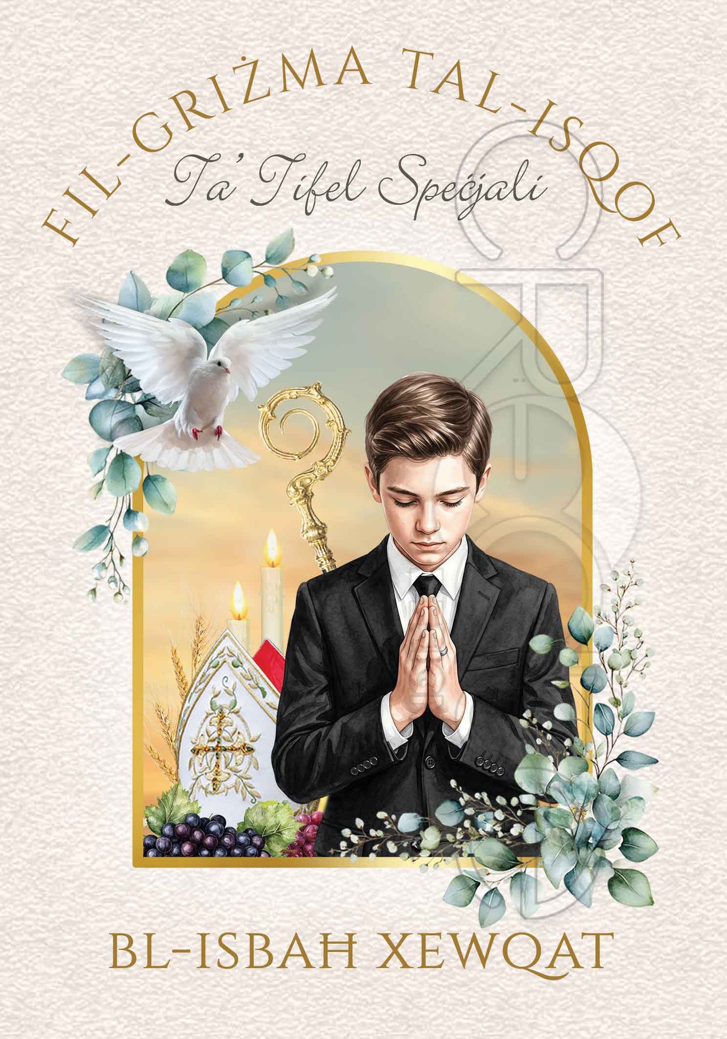 Holy Confirmation Card (Boy)