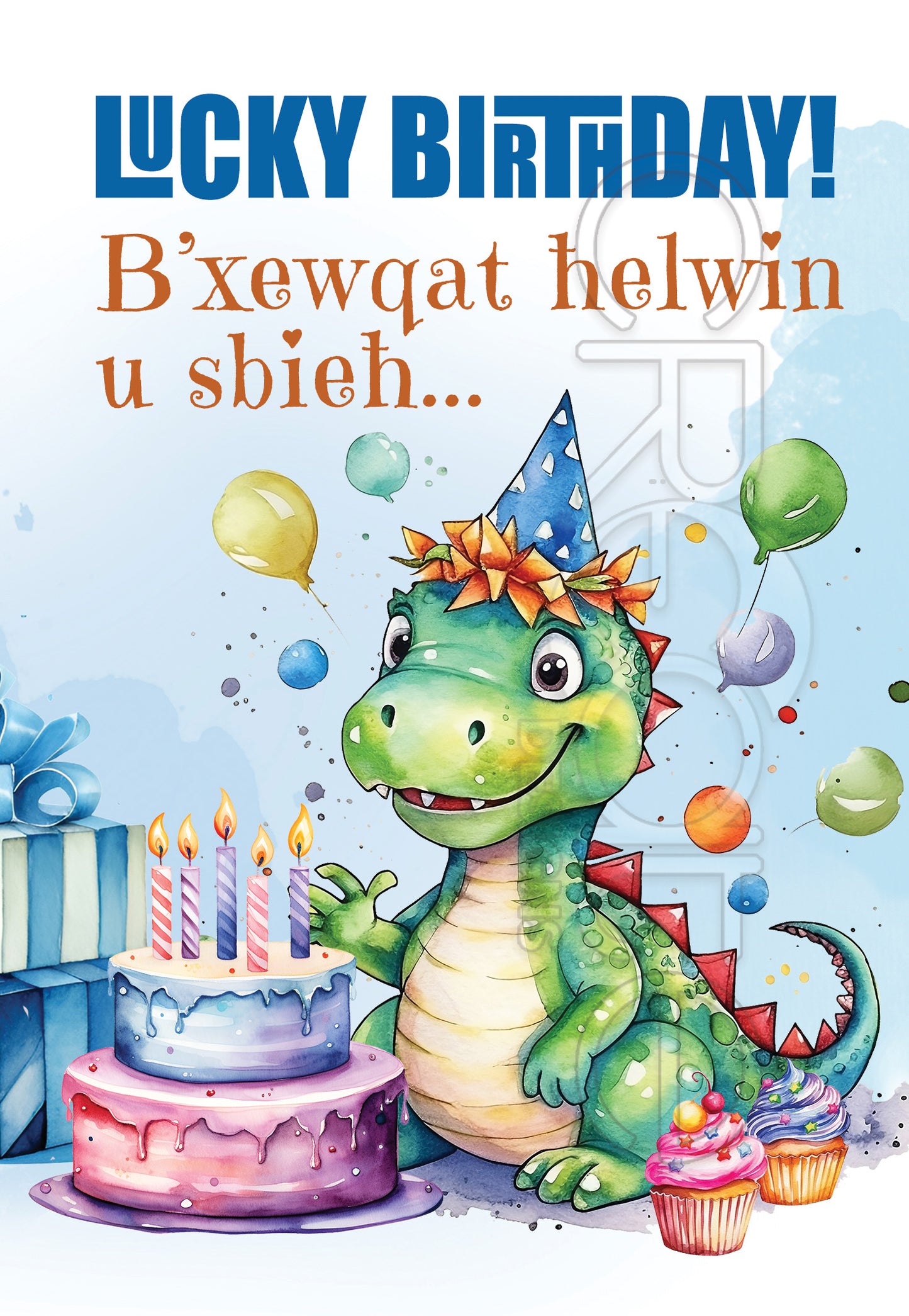 Lucky Birthday Card for the young Boy