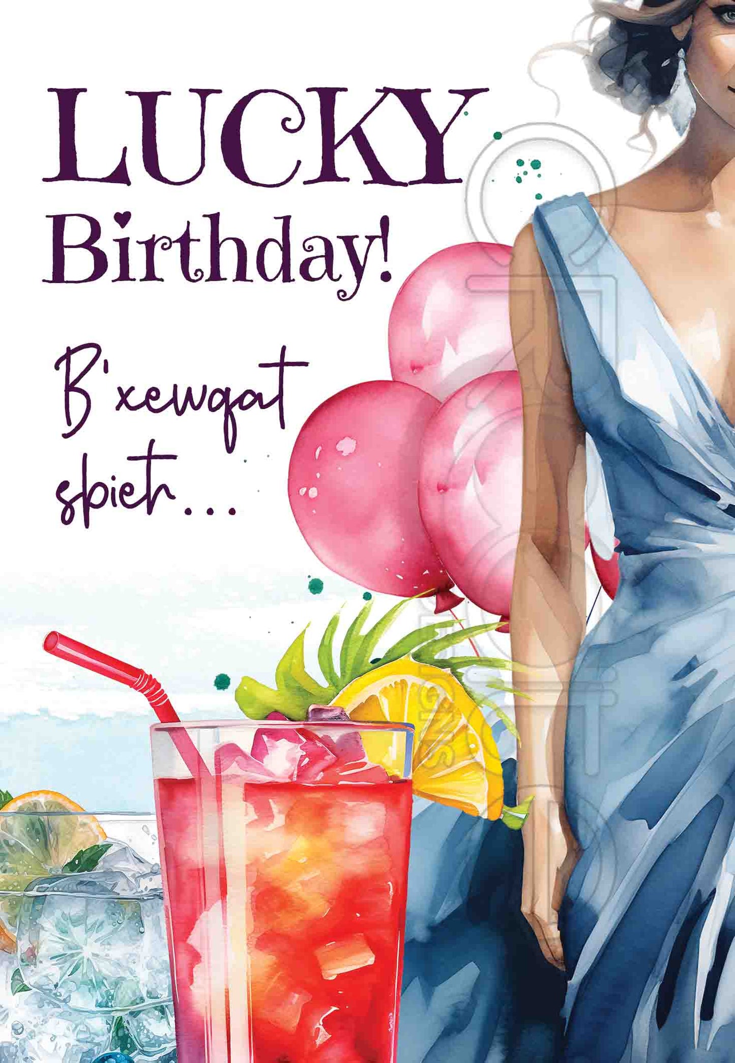 Lucky Birthday Card (Female)