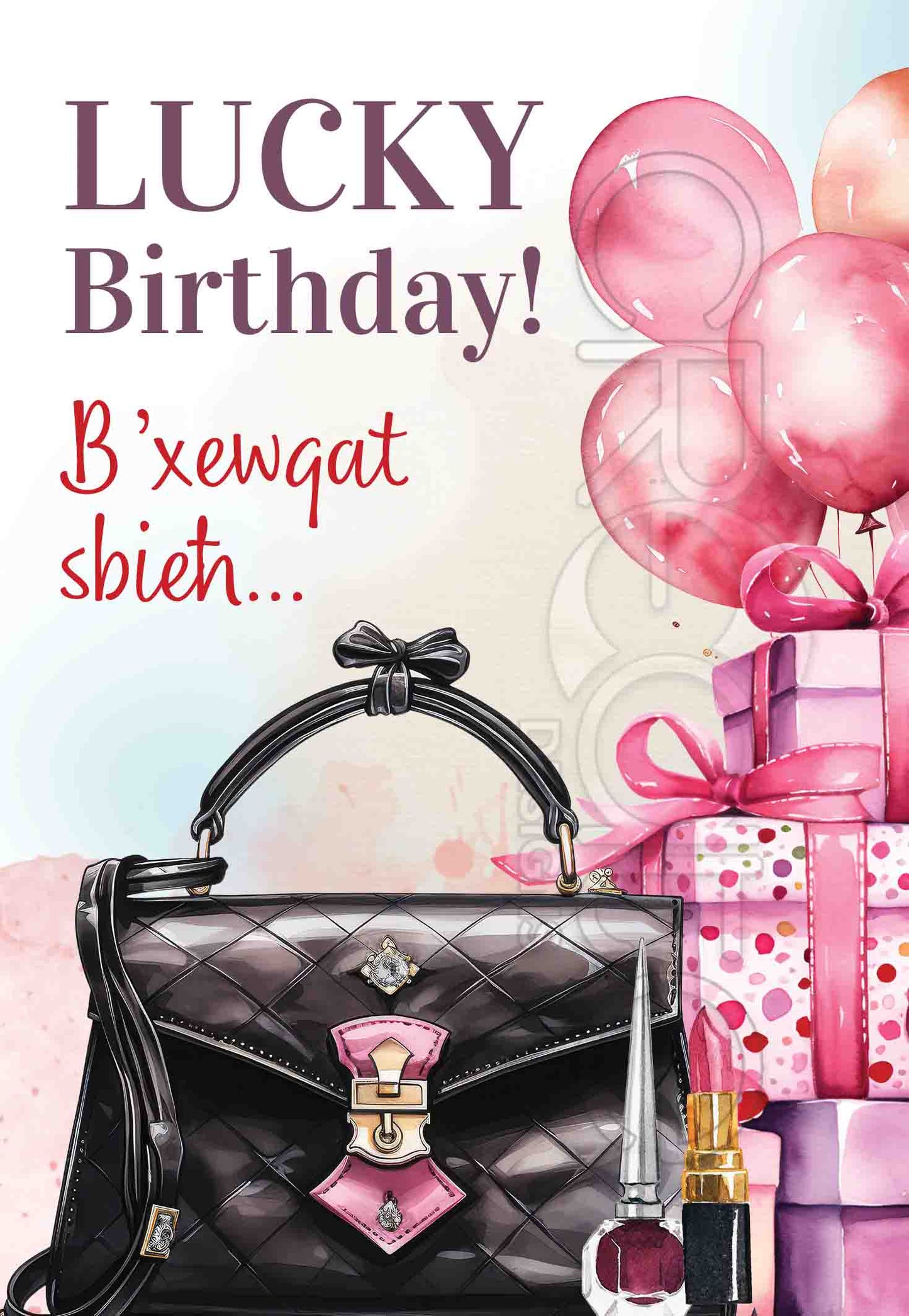 Lucky Birthday Card (Female)
