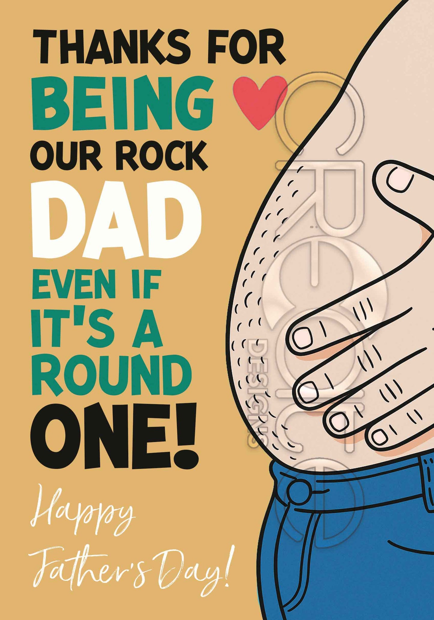 Father's Day Card English (Large)
