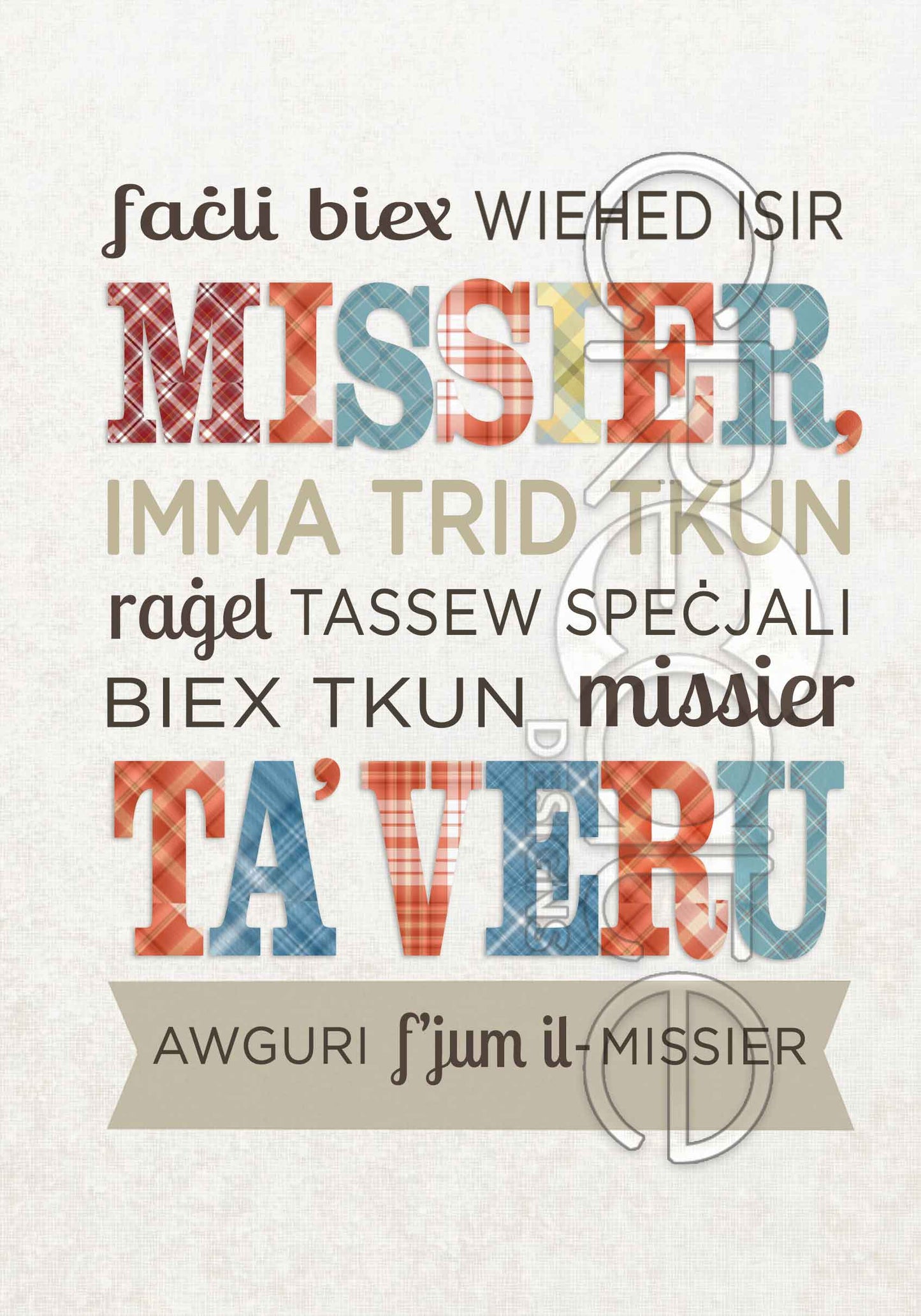 Kartolina ta' Jum il-Missier (Għalik Għażiż Ibni)