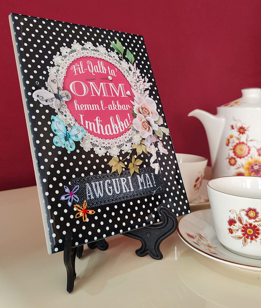 Decorative tile for a Mother (Fil-Qalb ta'Omm)