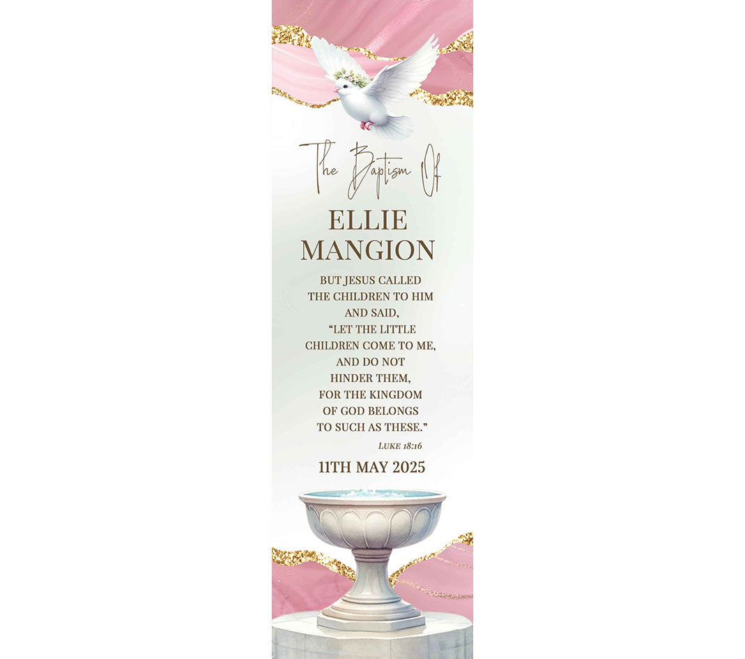 Baptism Bookmark (Design 10)