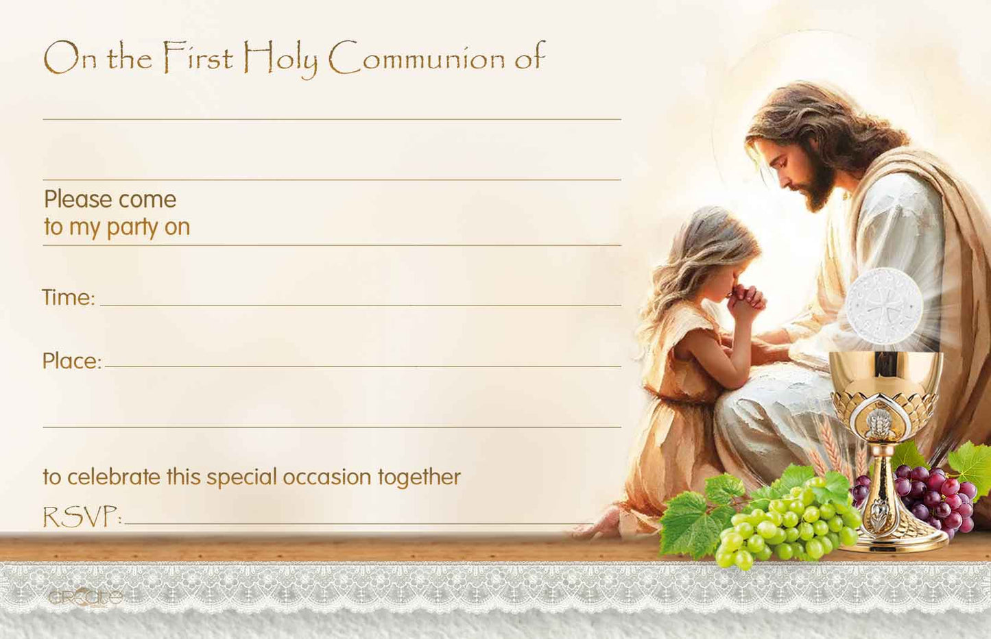 Holy Communion Invites Design 23