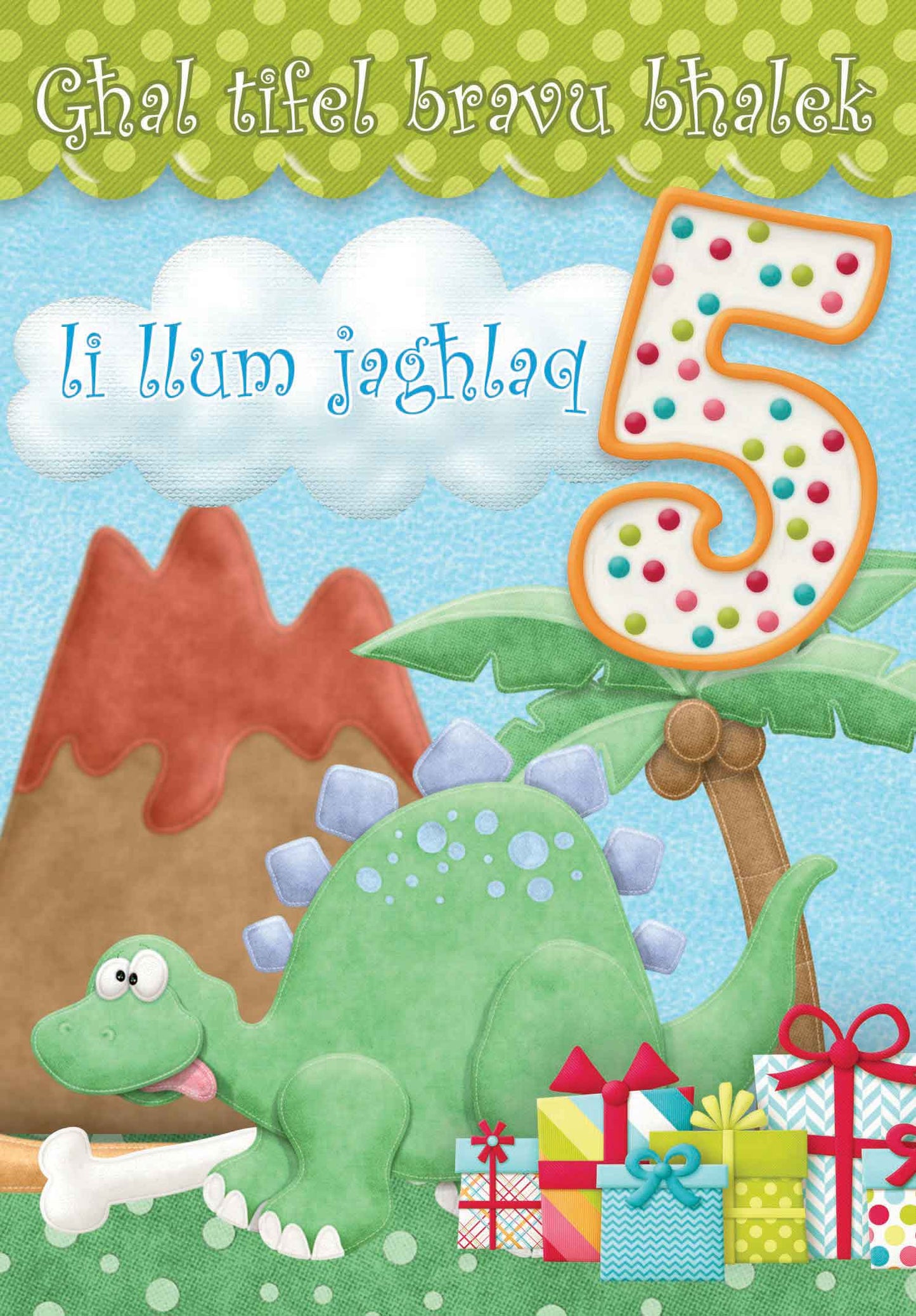 Kartolina għall-tifel ta' ħames snin