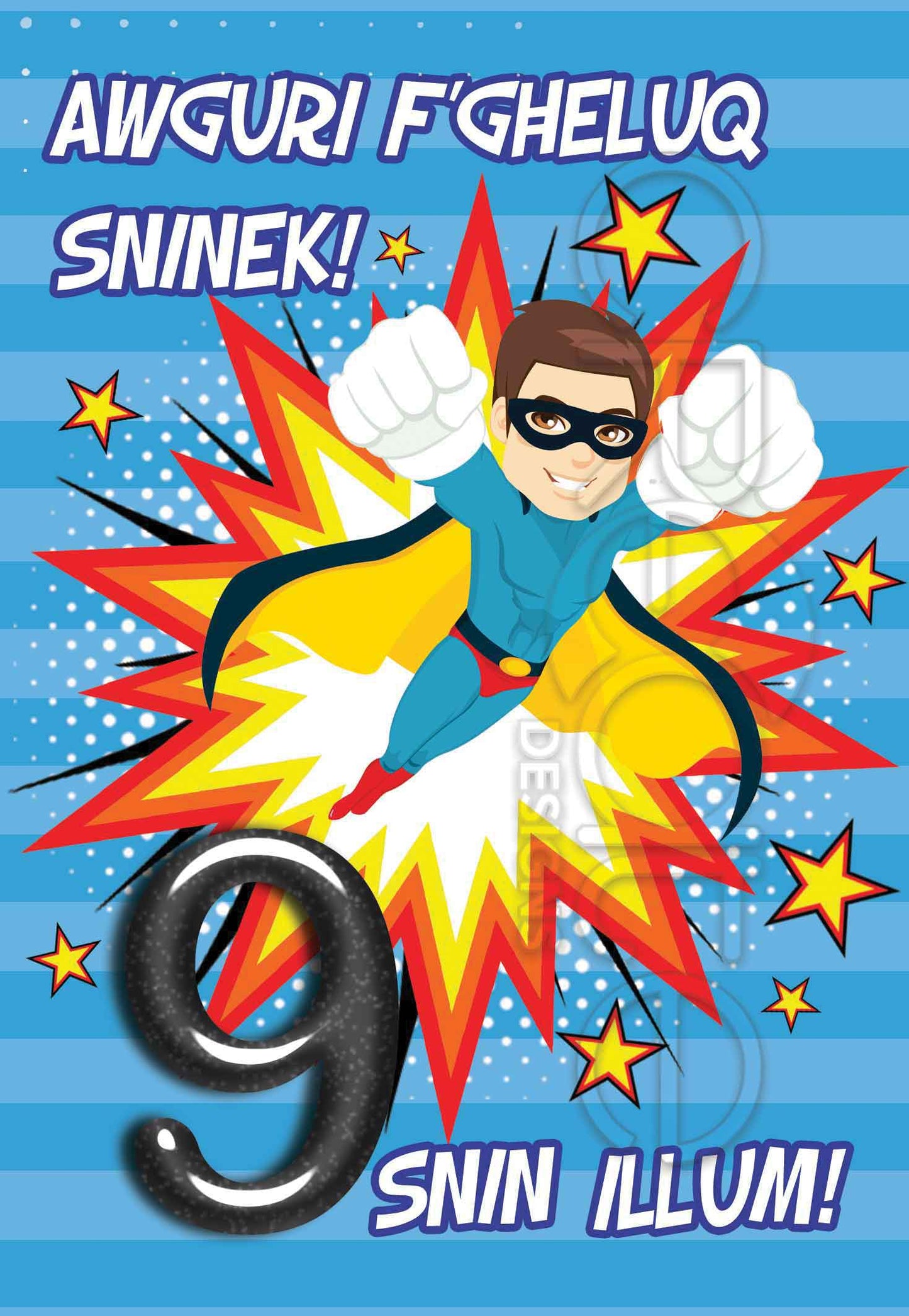 Kartolina għall-tifel ta' disgħa snin