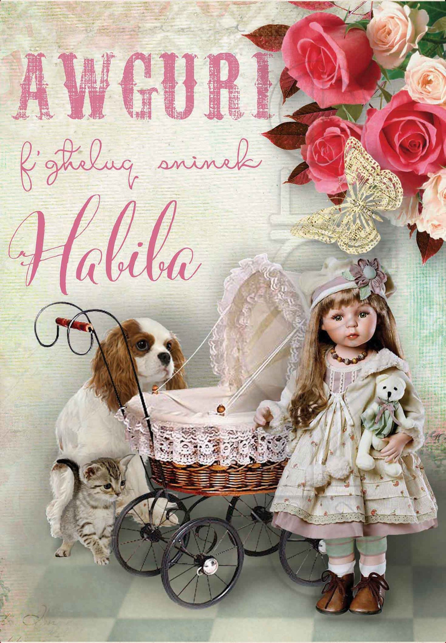 Kartolina (minn set ta' 24) f'għeluq snin il-Ħabiba