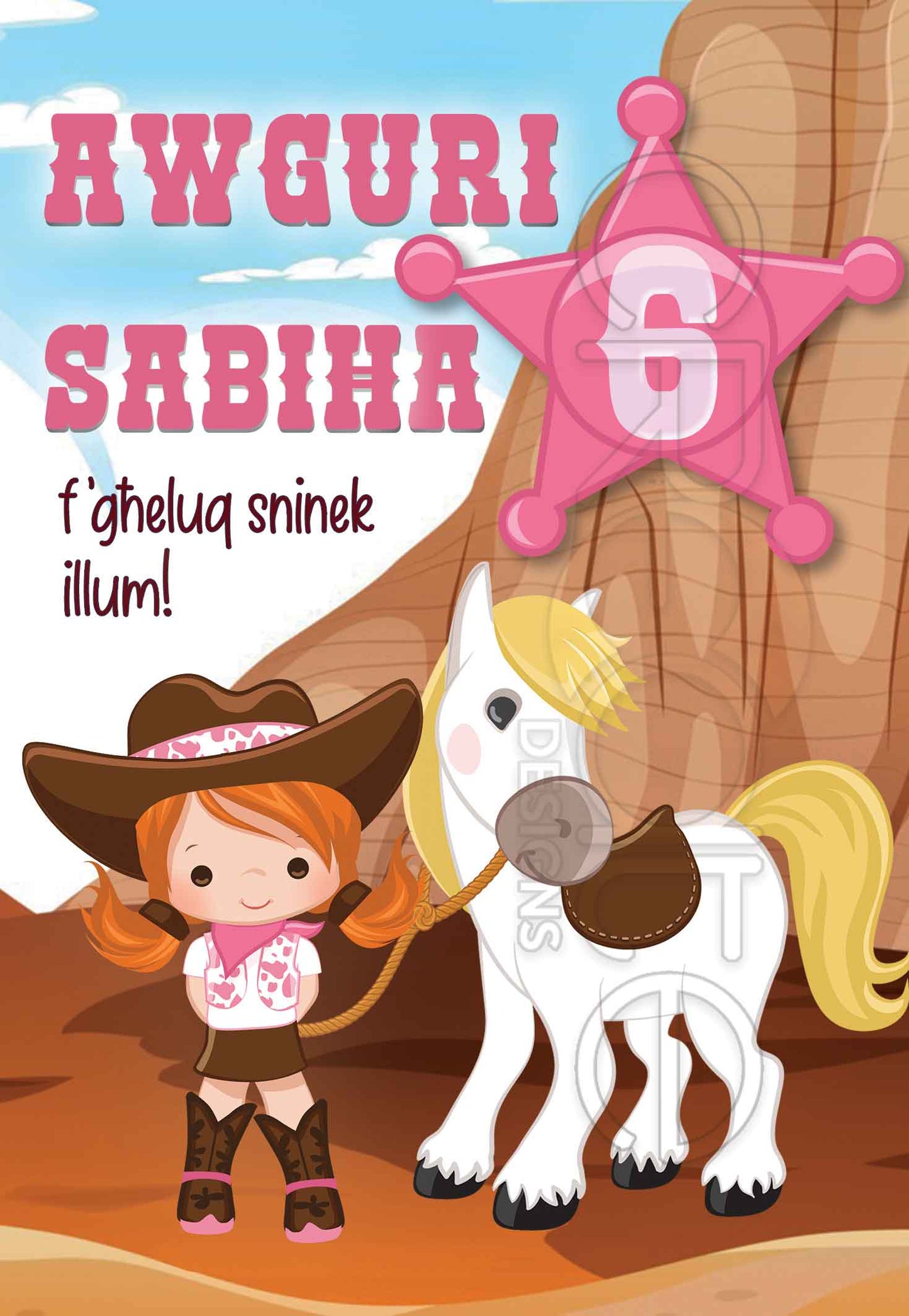 Birthday Card for a 6-year-old girl