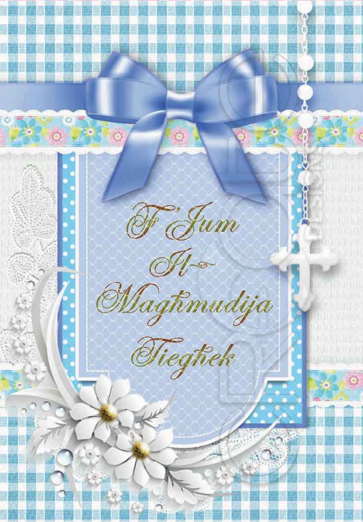 Kartolina tal-Magħmudija għal Tifel