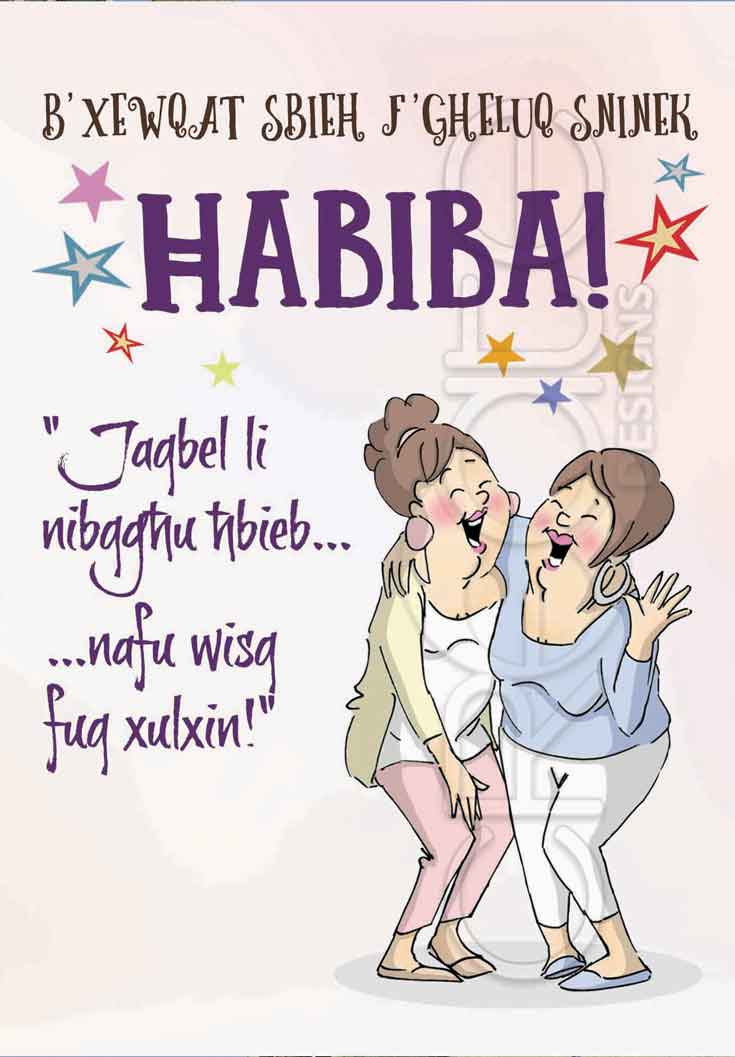 Birthday Card for a friend (female) (comic)