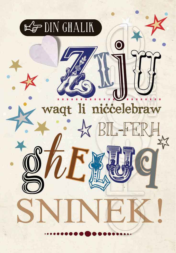 Kartolina għaz-Ziju f'għeluq sninu