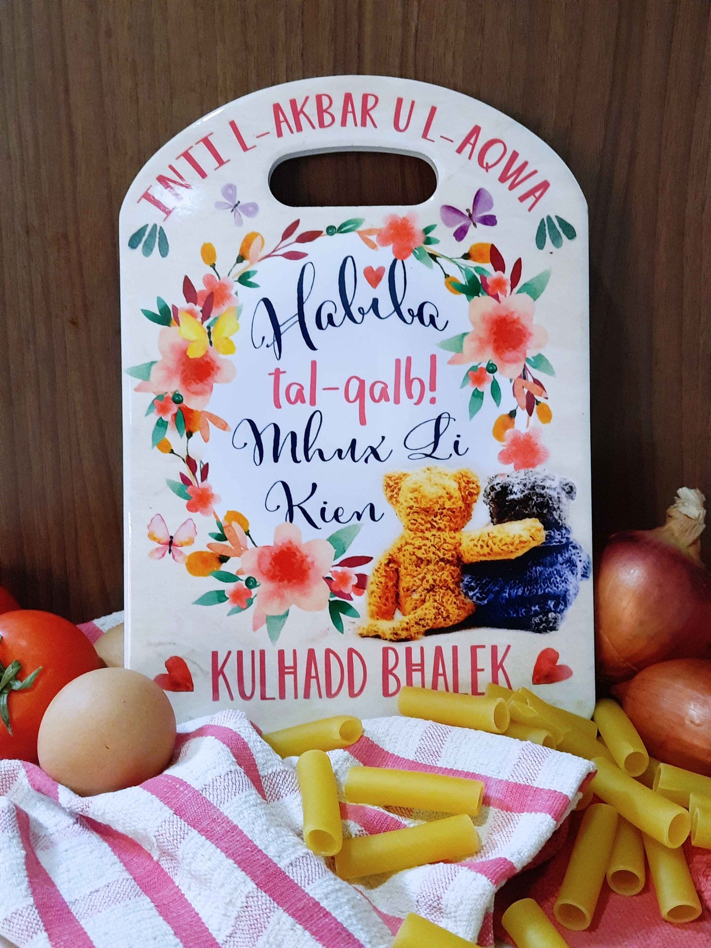 Chopping board (decorative) for friend (Ħabiba tal-Qalb)