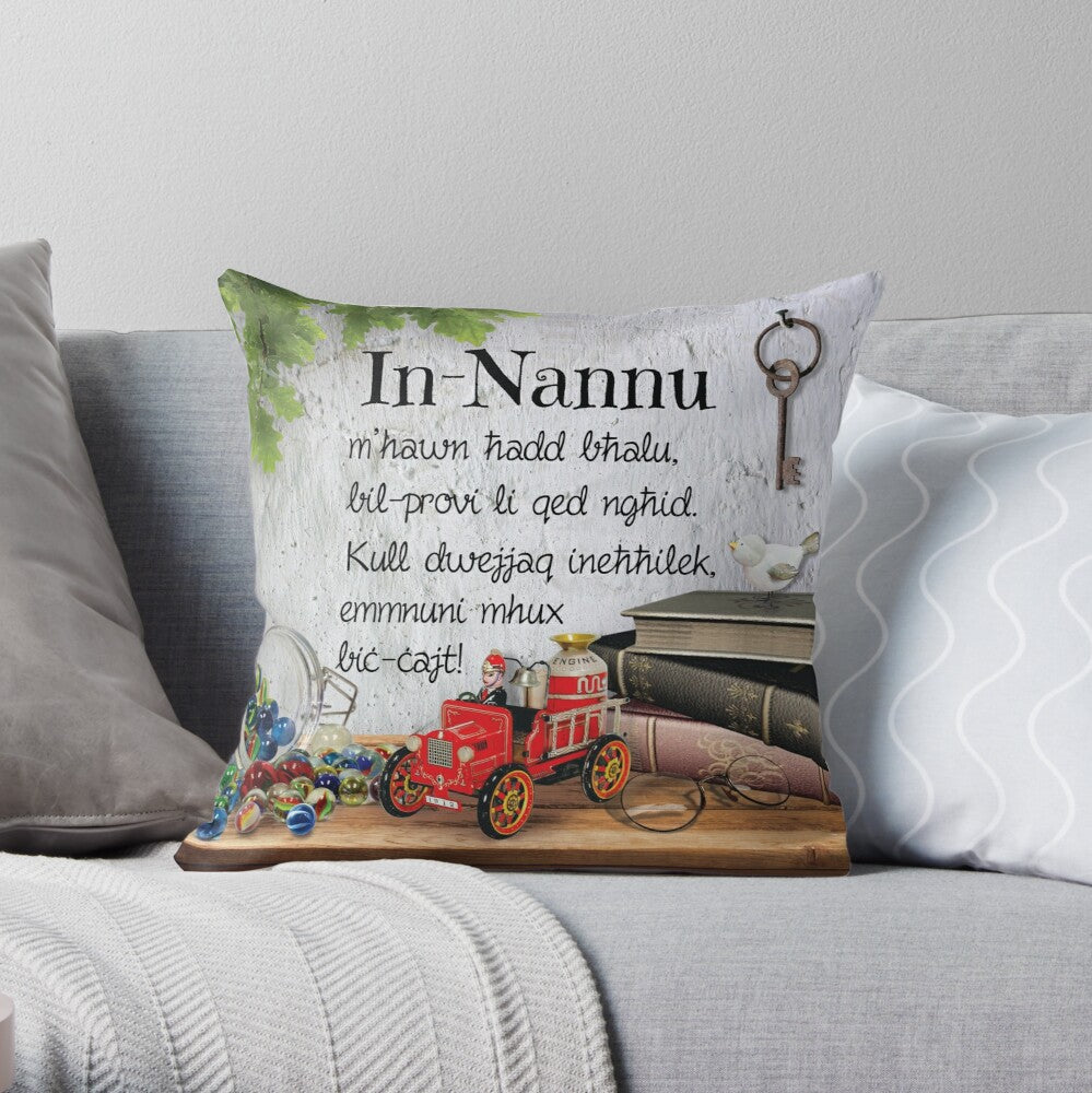 Cushion għall-Missier (Għan-Nannu fuq tema ta' ġugarelli antiki)