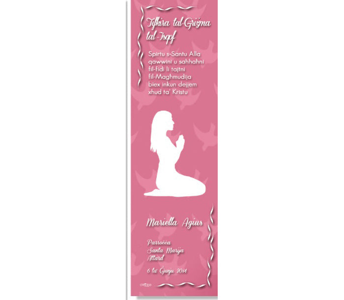 Holy Confirmation Bookmark (Design 9)