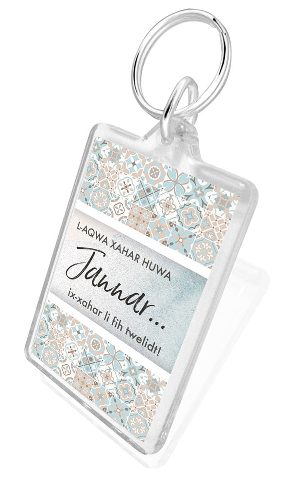 January Birthday Keychain