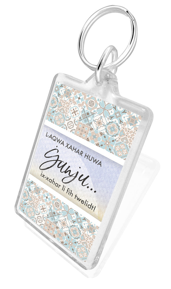 June Birthday Keychain