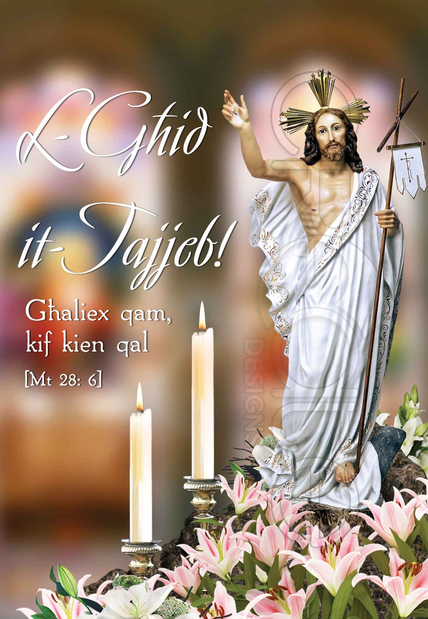 Easter Card (bl-istatwa ta' Kristu Rxoxt)