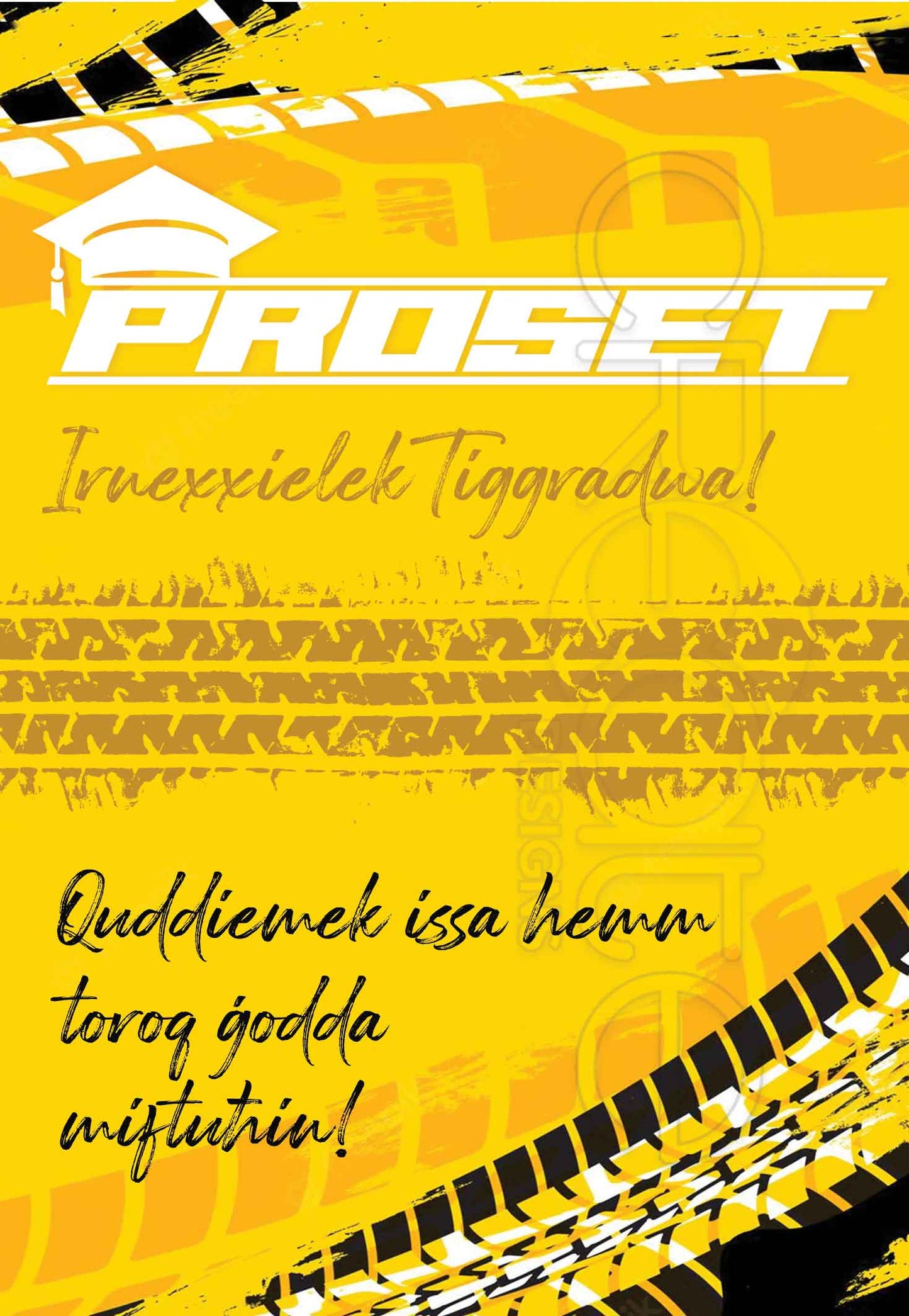 Graduation card (Open)