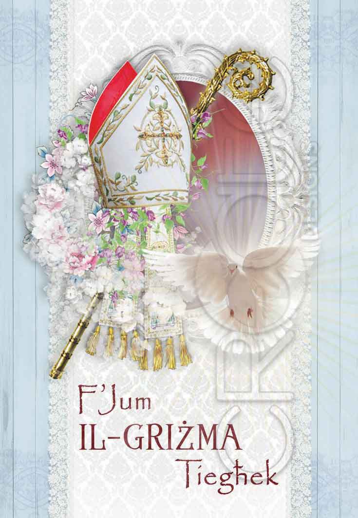 Holy Confirmation card for a boy