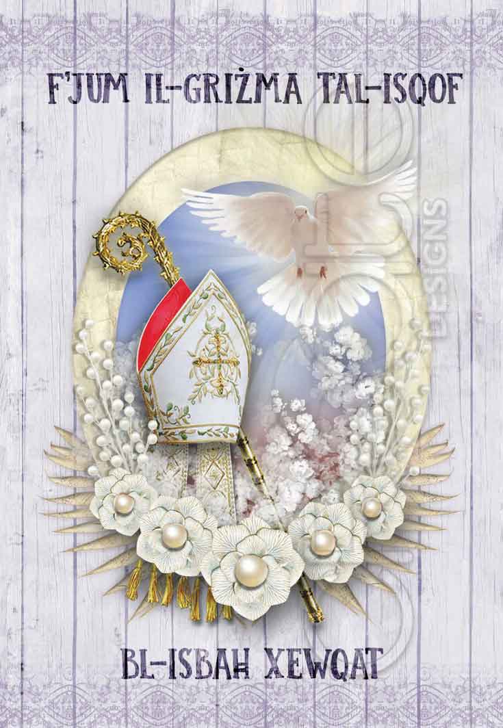 Holy Confirmation card for a boy