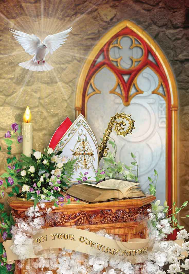 Holy Confirmation Card in English