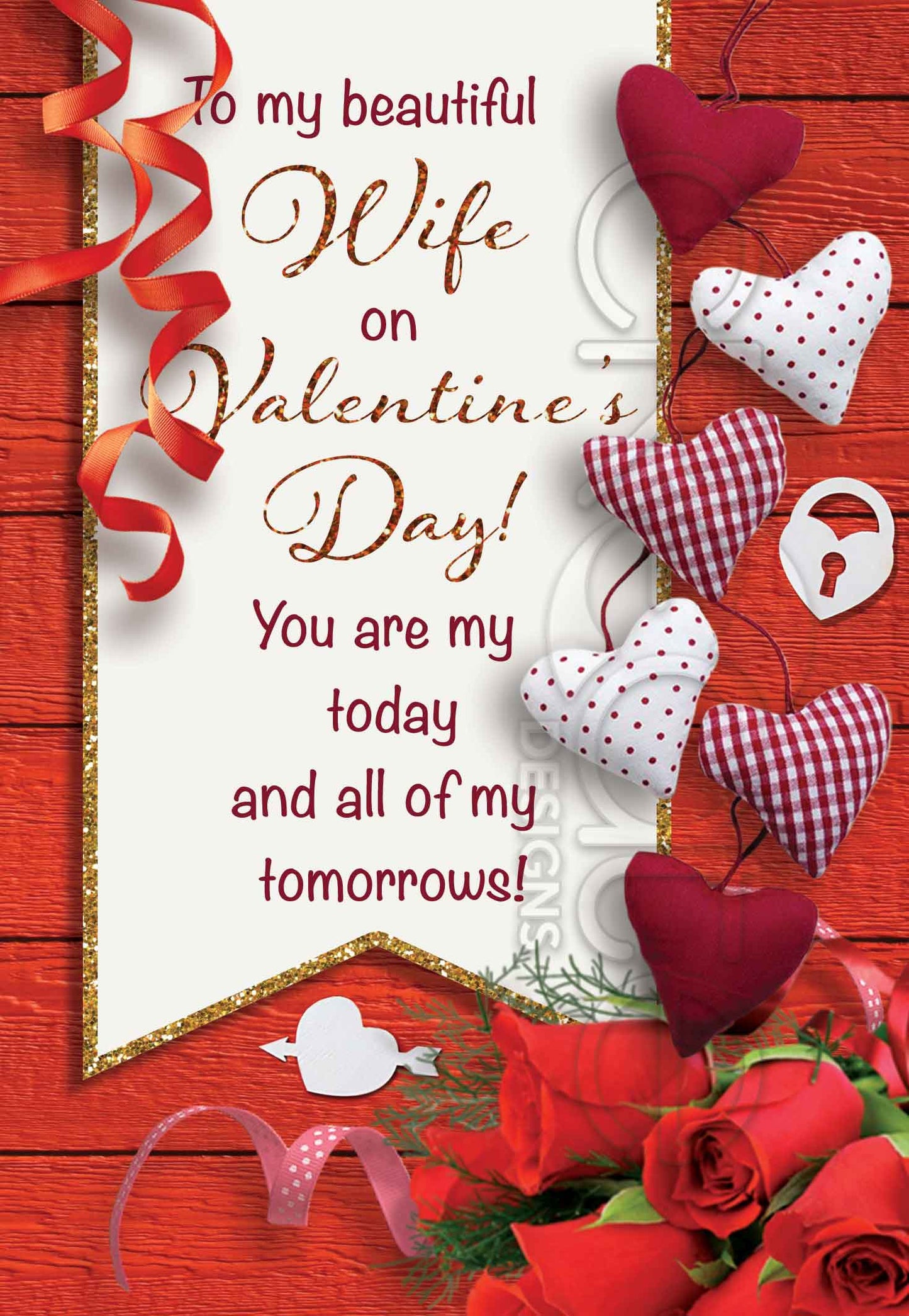 Valentines Card Wife (English)