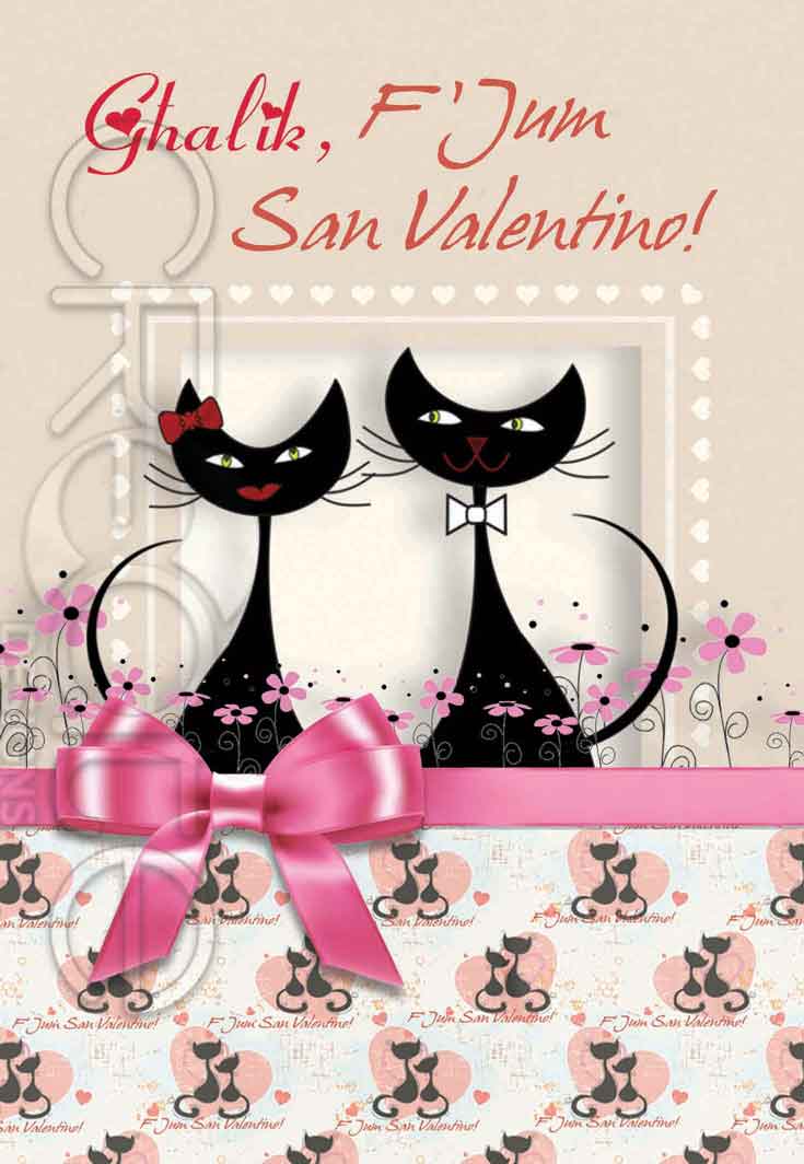 St.Valentine's Card (with cats)