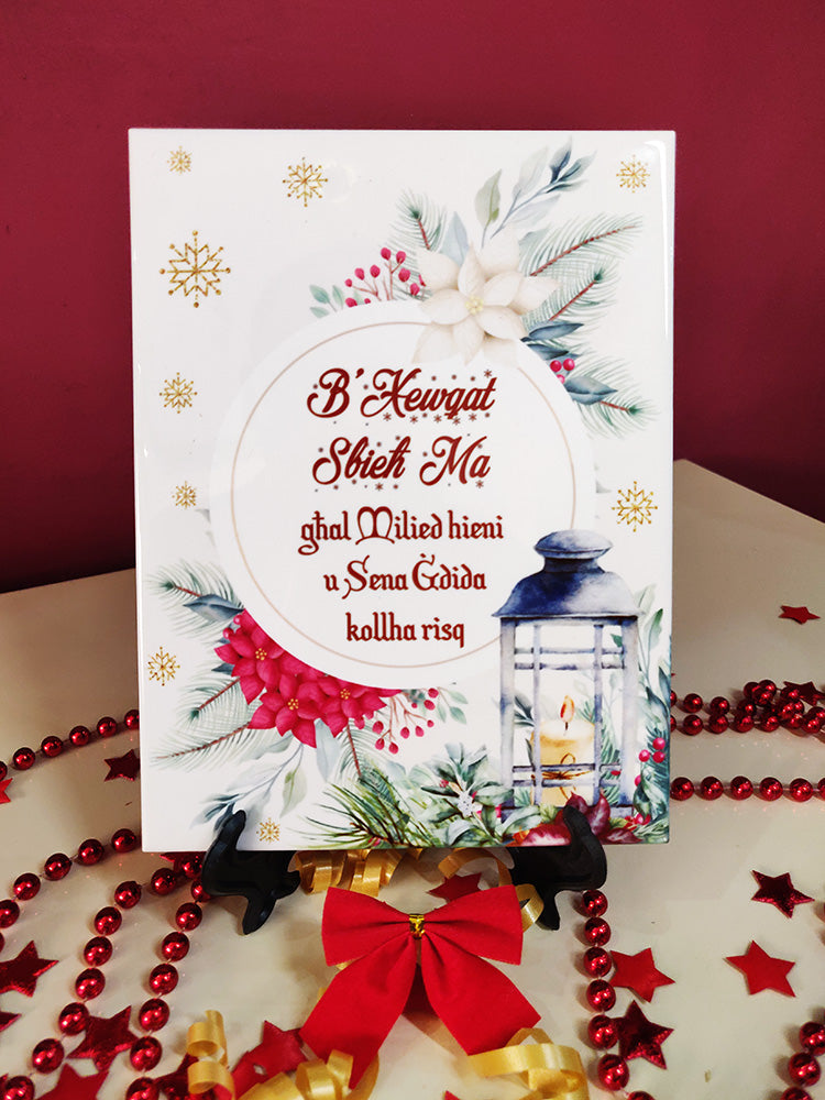 Christmas decorative tile (for mother)