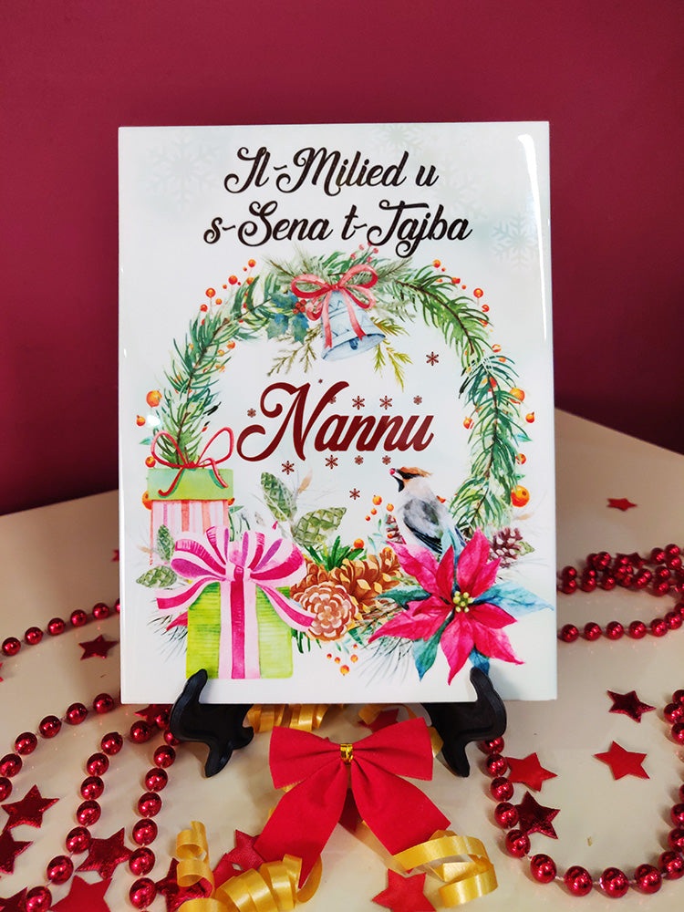 Christmas decorative tile (for grandfather)