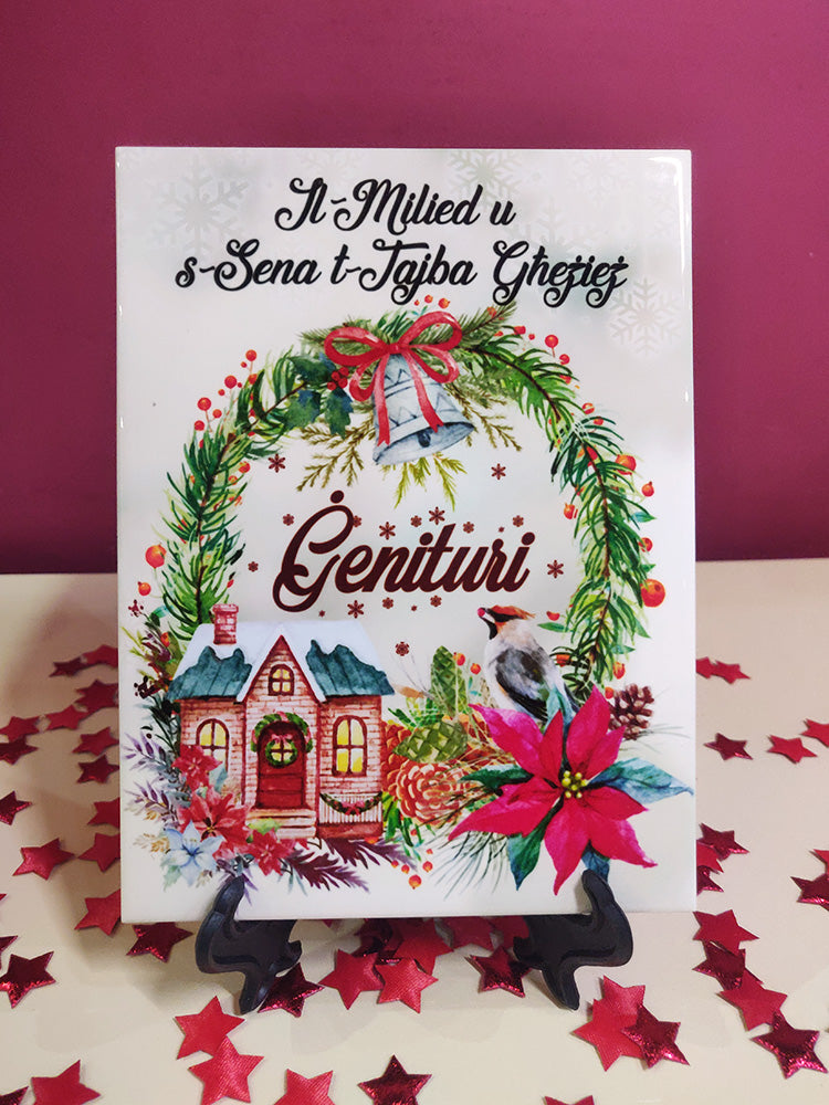 Christmas decorative tile for parents