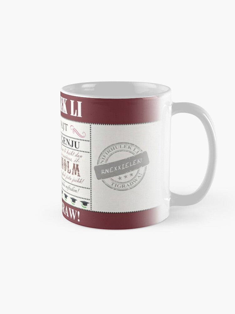 Mug Open for graduation