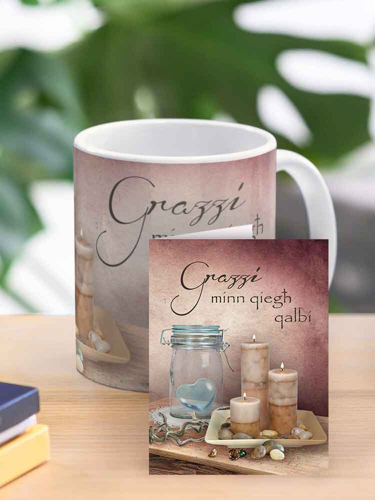 Thank you Mug with candles