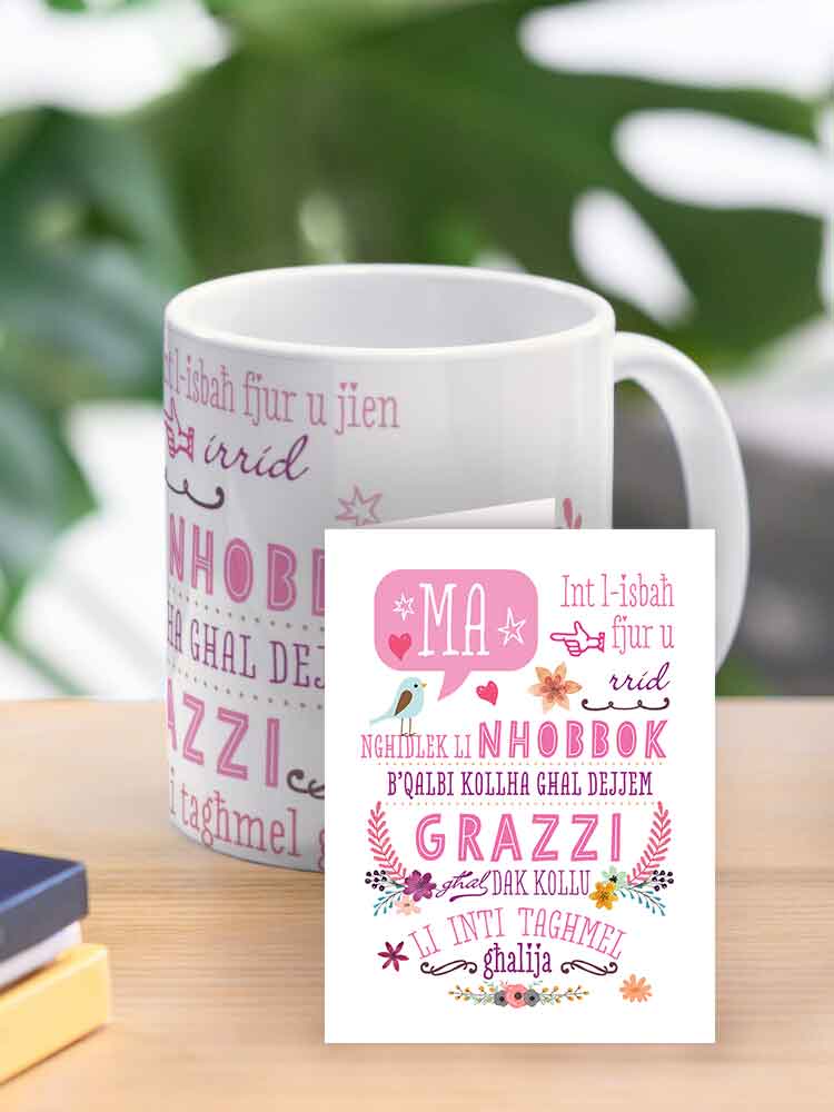 Mug għall-Omm (tal-Kliem roża)