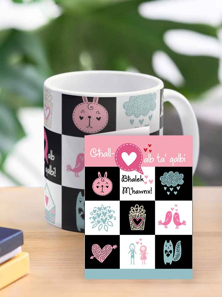 Mug for loved ones (with white and black boxes)
