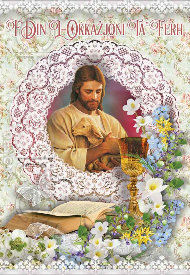 Religious card to celebrate a special occasion