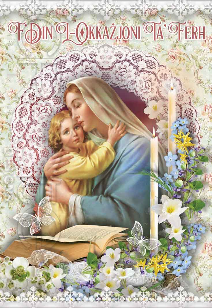 Religious card to celebrate a special occasion