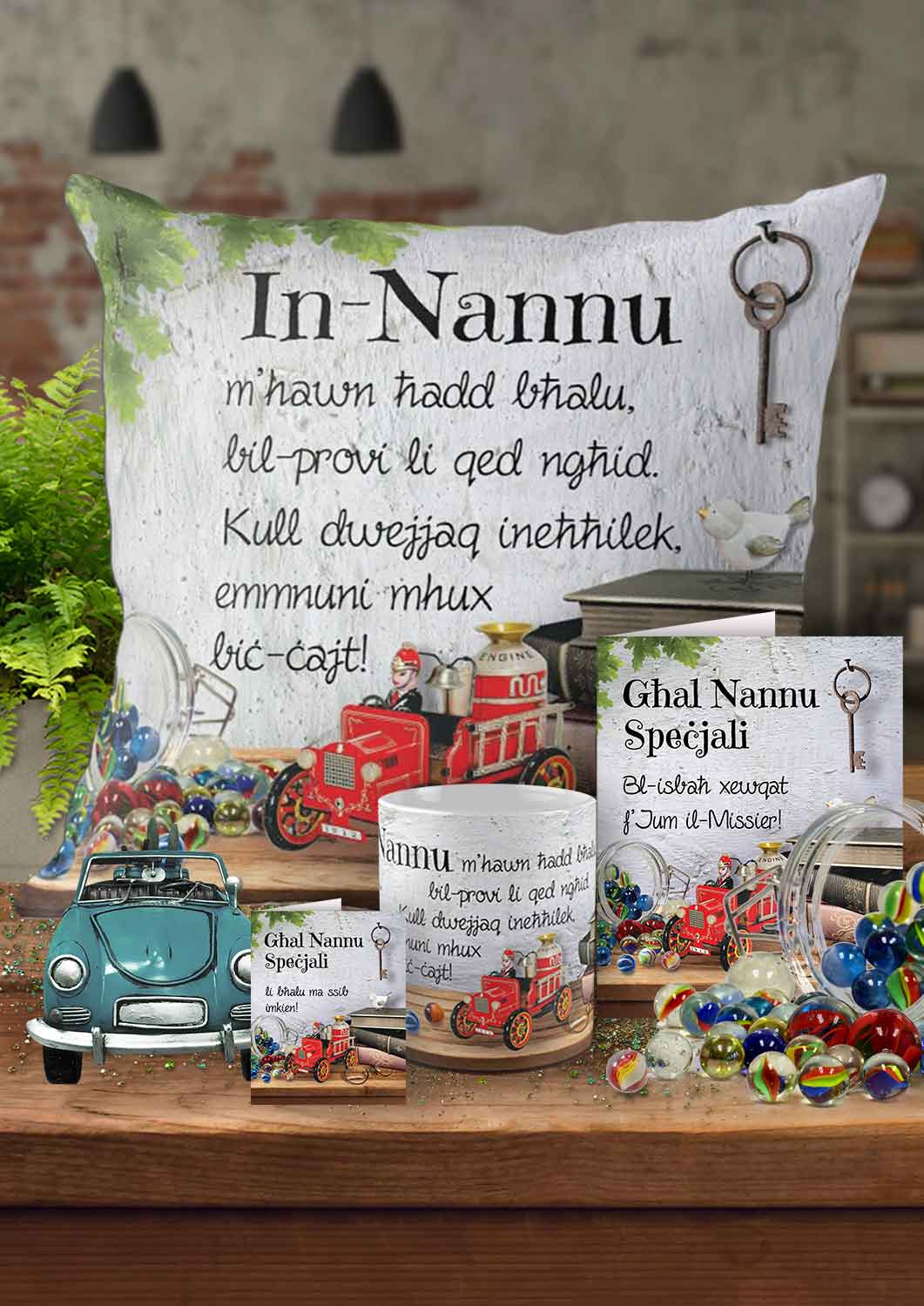 Complete set for Father's Day (for Grandpa with vintage toys)