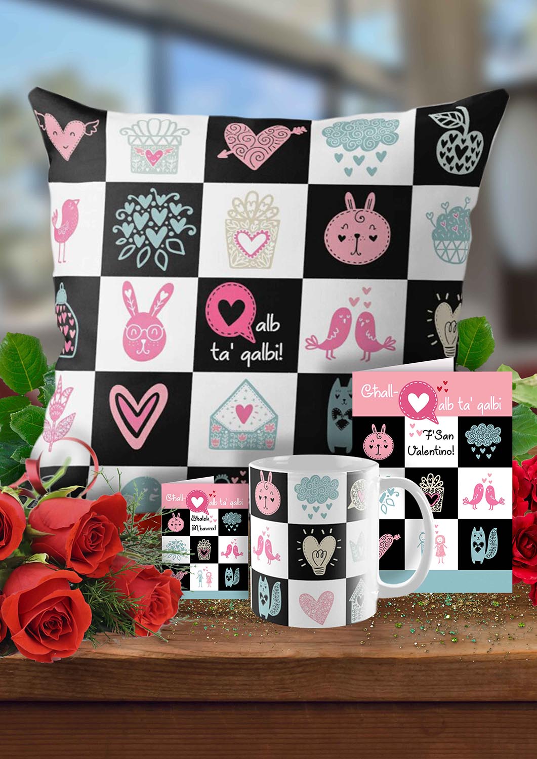 Complete set for St.Valentines (with white and black boxes)