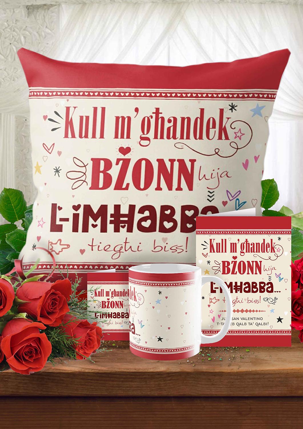 Complete set for St.Valentines (Maltese "Kull m'għandek Bżonn")