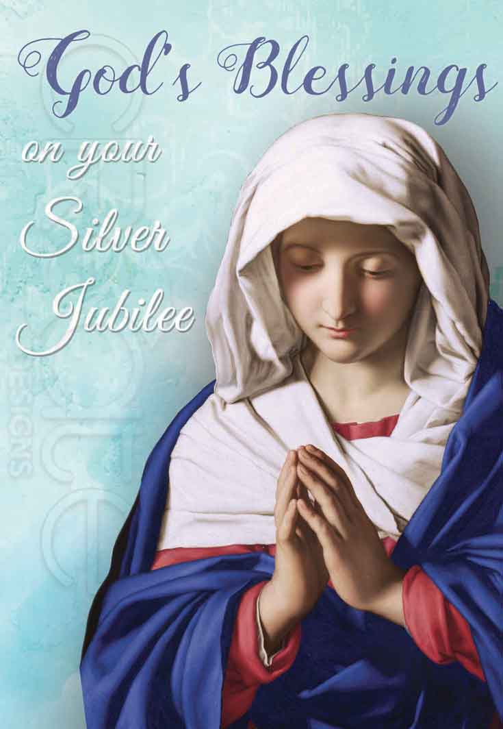 Card for a nun on her silver jubilee