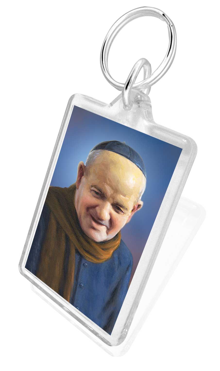 Keychain ta' San Ġorġ Preca u Eugenio Borg