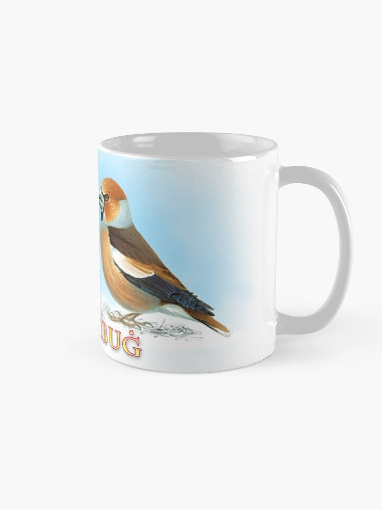 Mug tal-Għasafar tal-għana b'par taż-Żebbuġ