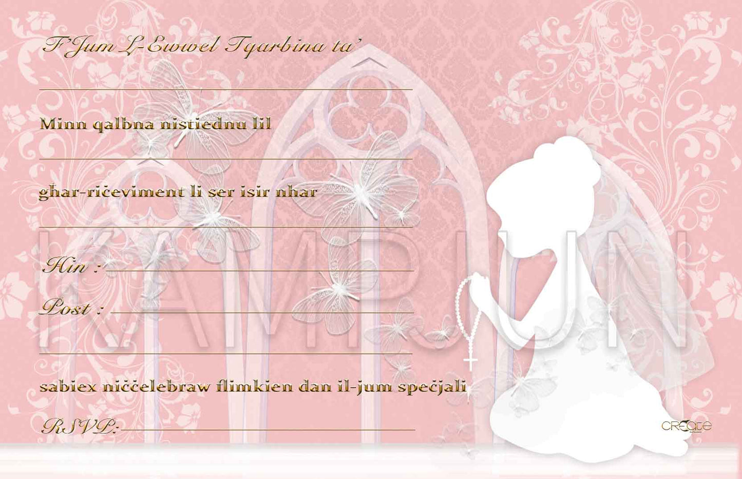 Holy Communion Invites Design 11