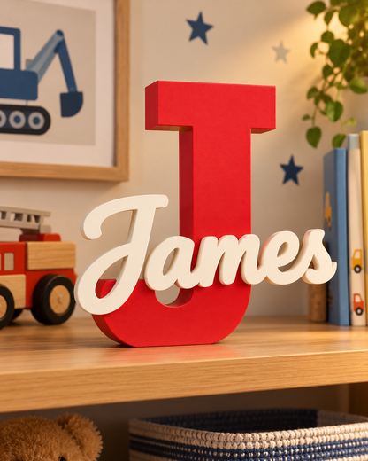 Personalised Initial & Name Sign